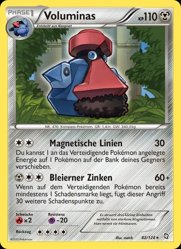 Voluminas — Hoheit der Drachen 82 German Pokémon card