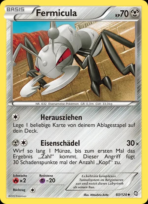 Fermicula — Hoheit der Drachen 83 German Pokémon card