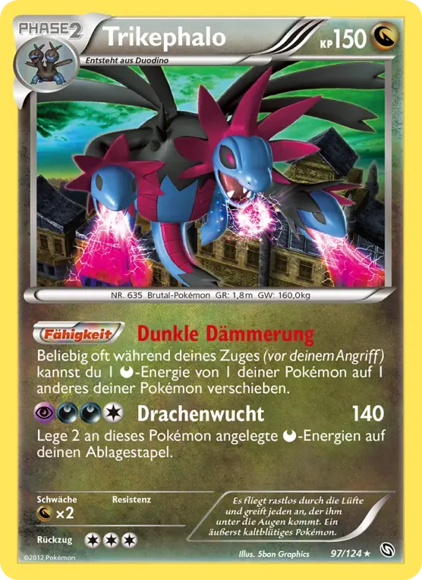 Trikephalo — Hoheit der Drachen 97 German Pokémon card