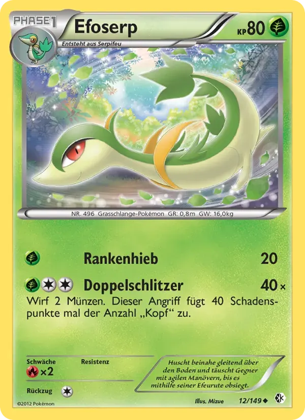 Efoserp — Überschrittene Schwellen 12 German Pokémon card