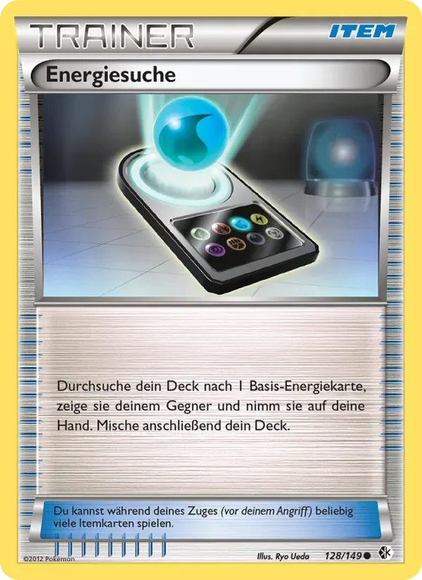 Energiesuche — Überschrittene Schwellen 128 German Pokémon card