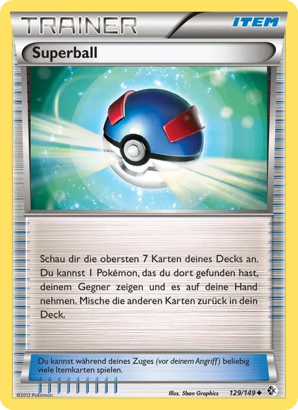 Superball — Überschrittene Schwellen 129 German Pokémon card