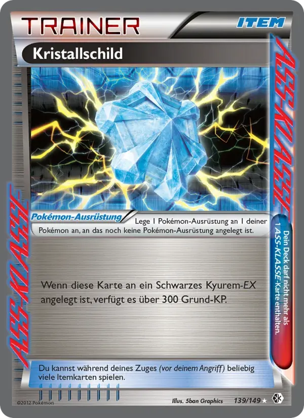Kristallschild — Überschrittene Schwellen 139 German Pokémon card