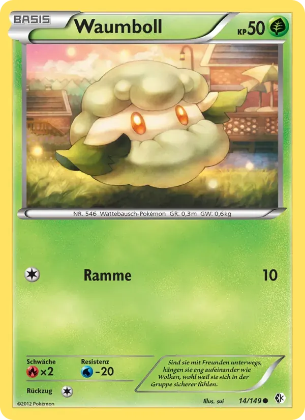 Waumboll — Überschrittene Schwellen 14 German Pokémon card