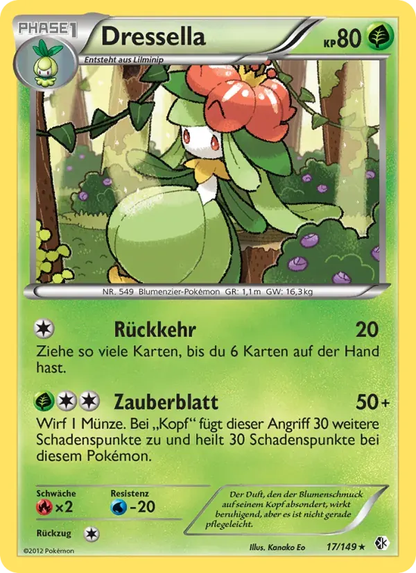 Dressella — Überschrittene Schwellen 17 German Pokémon card