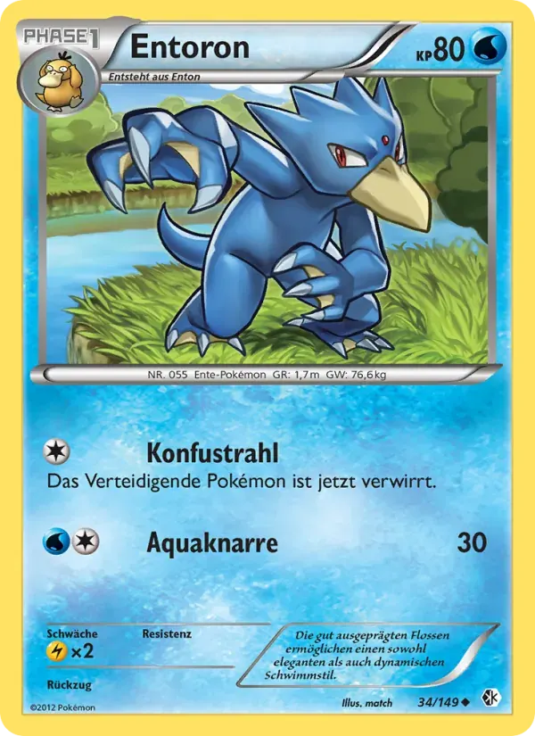 Entoron — Überschrittene Schwellen 34 German Pokémon card