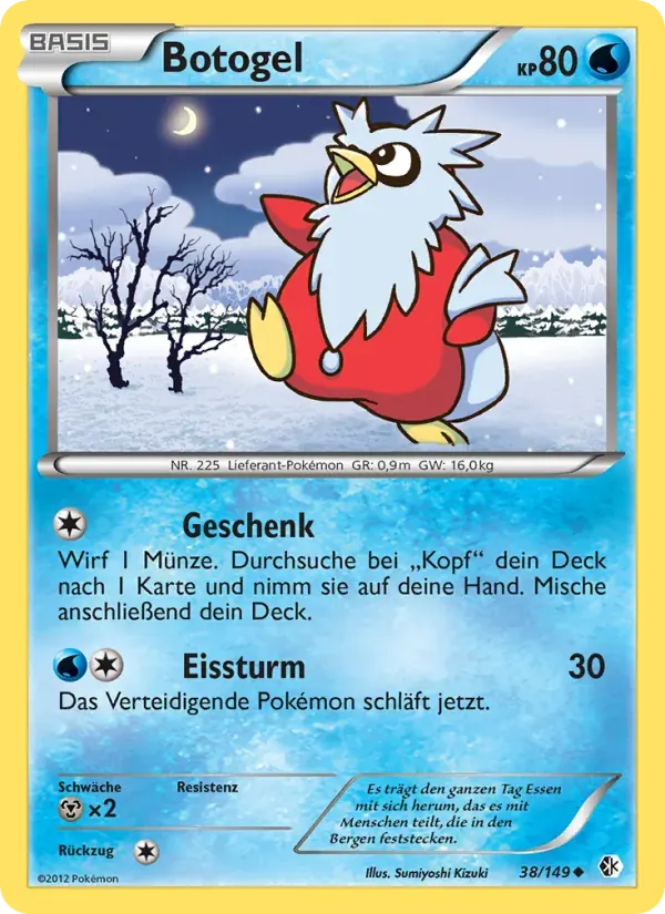 Botogel — Überschrittene Schwellen 38 German Pokémon card