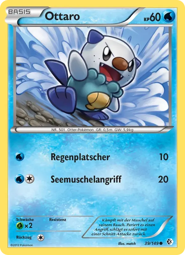 Ottaro — Überschrittene Schwellen 39 German Pokémon card