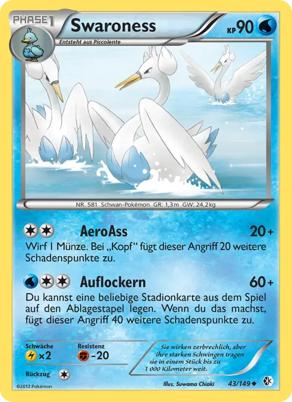 Swaroness — Überschrittene Schwellen 43 German Pokémon card