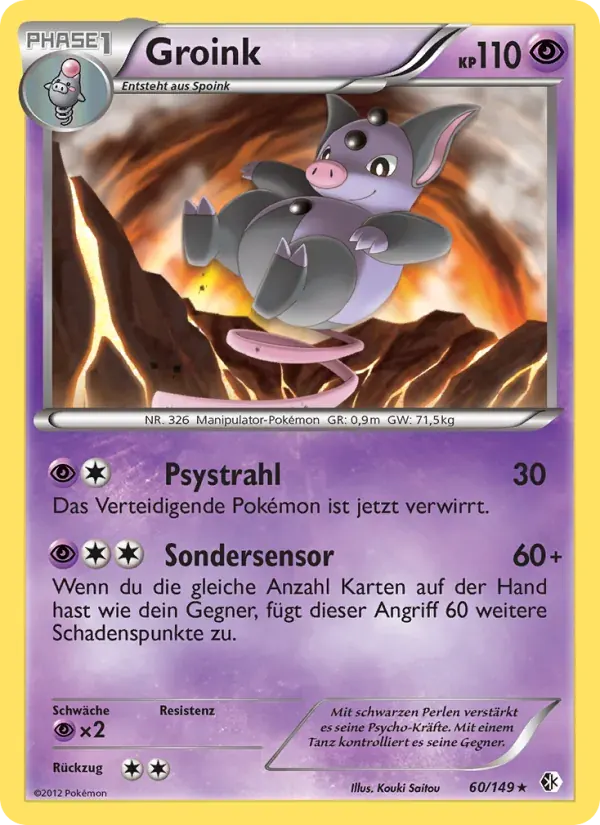 Groink — Überschrittene Schwellen 60 German Pokémon card