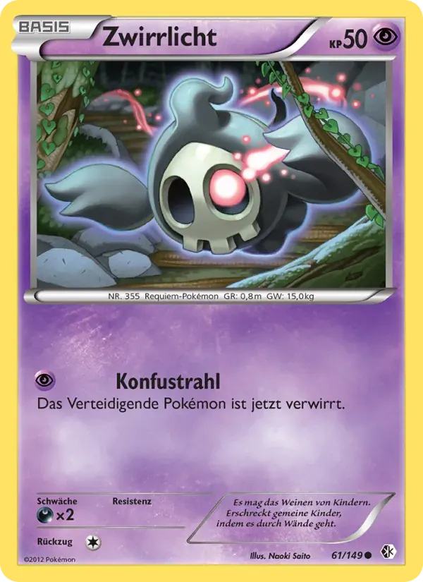 Zwirrlicht — Überschrittene Schwellen 61 German Pokémon card
