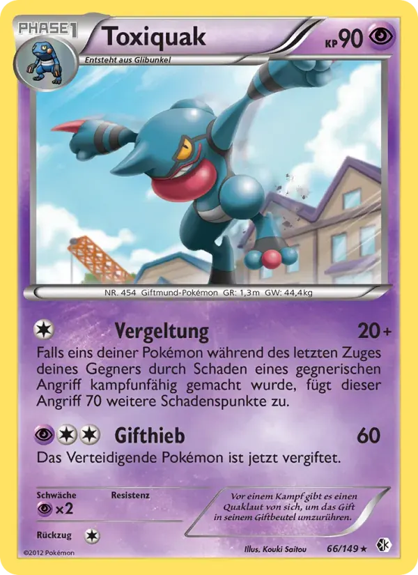 Toxiquak — Überschrittene Schwellen 66 German Pokémon card