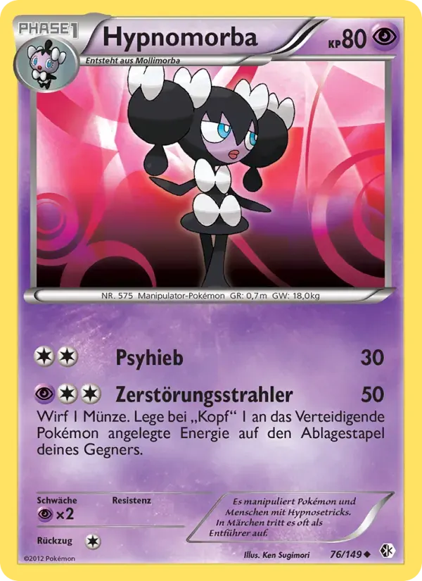 Hypnomorba — Überschrittene Schwellen 76 German Pokémon card