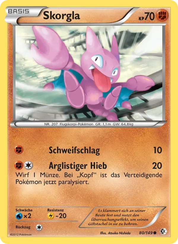 Skorgla — Überschrittene Schwellen 80 German Pokémon card