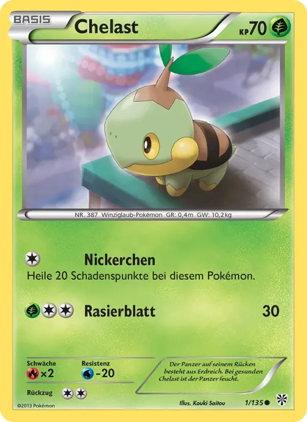Chelast — Plasma-Sturm 1 German Pokémon card