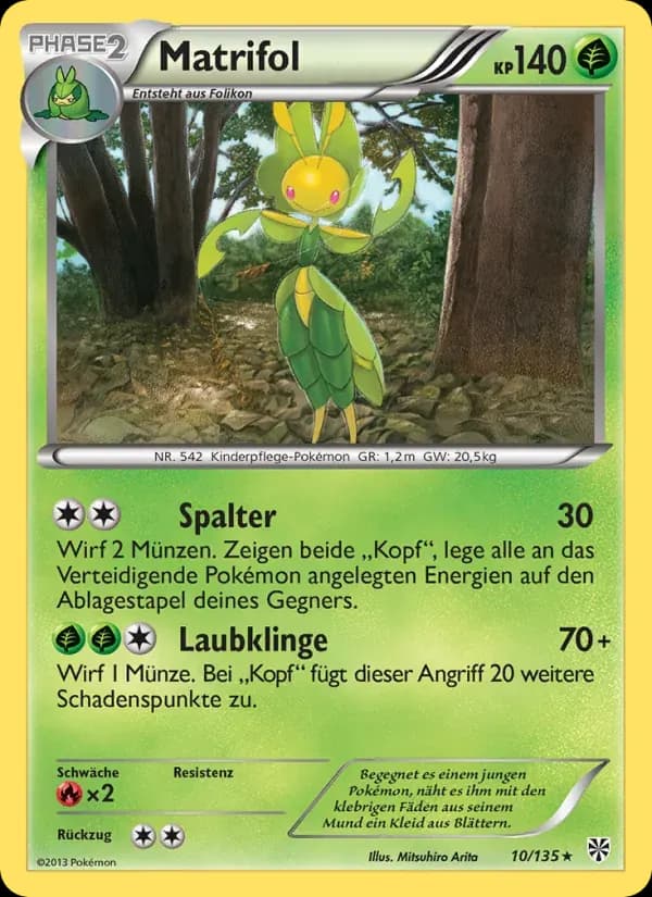 Matrifol — Plasma-Sturm 10 German Pokémon card