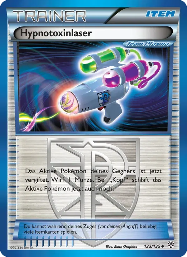 Hypnotoxinlaser — Plasma-Sturm 123 German Pokémon card