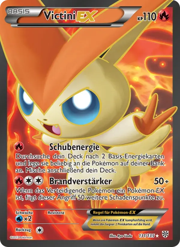 Victini-EX — Plasma-Sturm 131 German Pokémon card