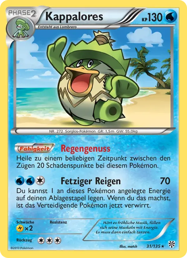 Kappalores — Plasma-Sturm 31 German Pokémon card