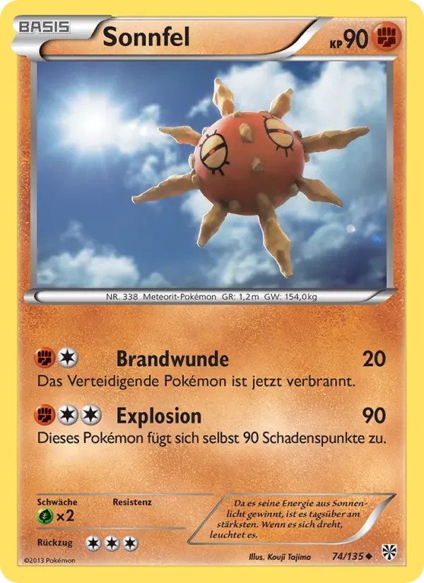 Sonnfel — Plasma-Sturm 74 German Pokémon card