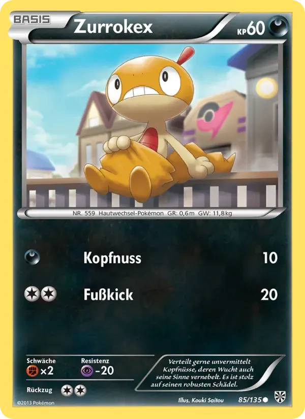 Zurrokex — Plasma-Sturm 85 German Pokémon card