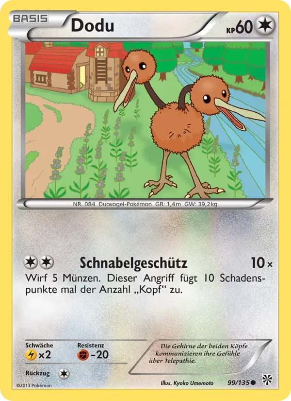Dodu — Plasma-Sturm 99 German Pokémon card
