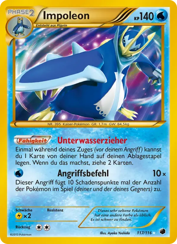 Impoleon — Plasma-Frost 117 German Pokémon card