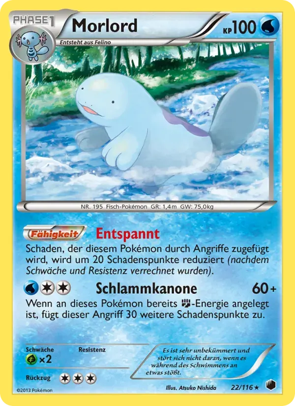 Morlord — Plasma-Frost 22 German Pokémon card