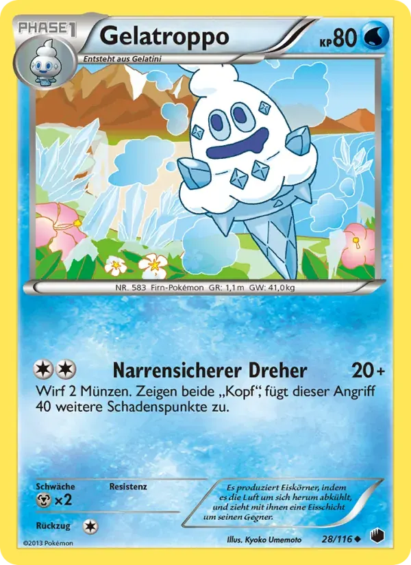 Gelatroppo — Plasma-Frost 28 German Pokémon card