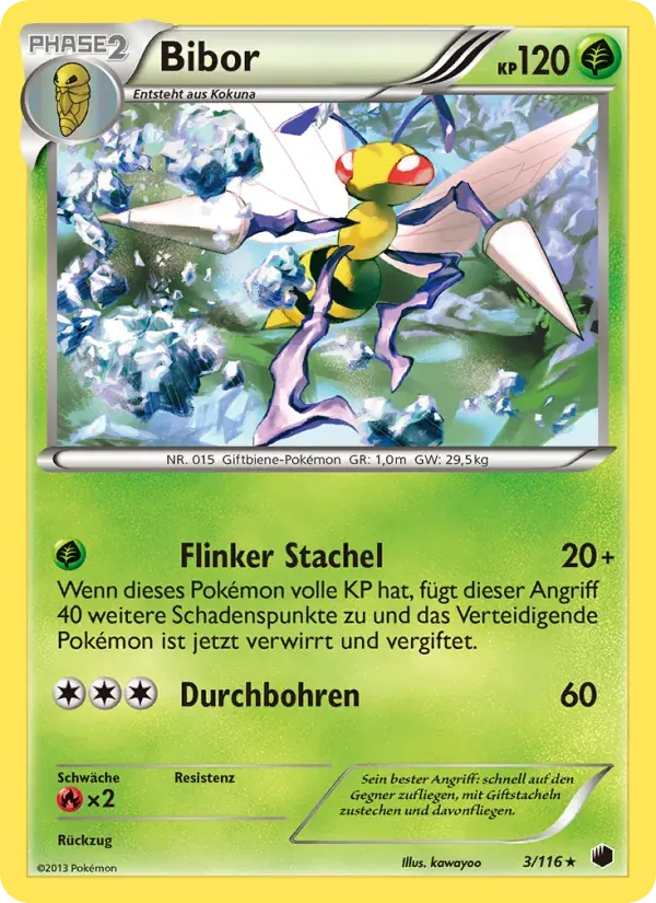 Bibor — Plasma-Frost 3 German Pokémon card