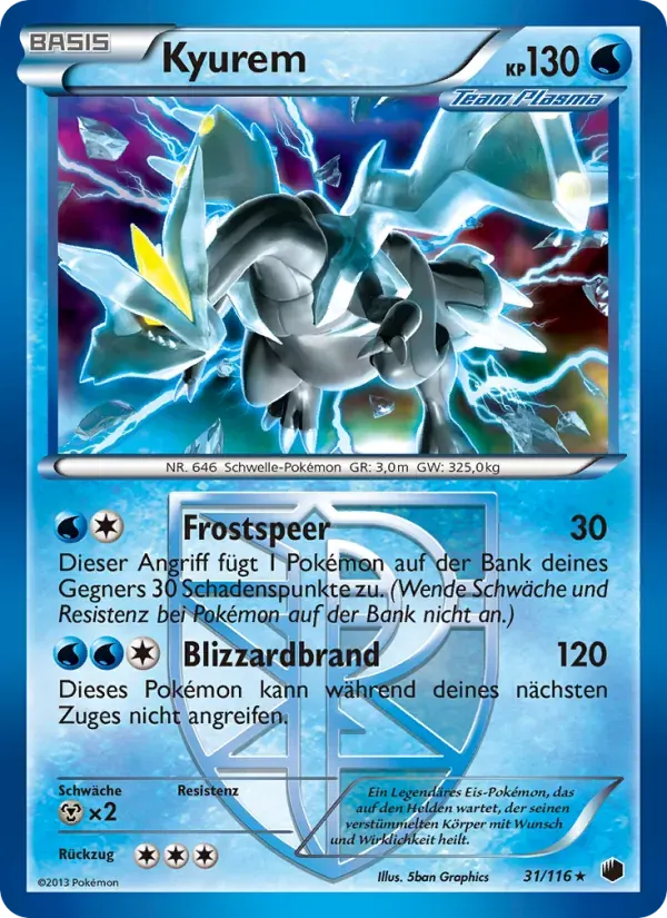Kyurem — Plasma-Frost 31 German Pokémon card