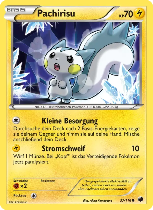 Pachirisu — Plasma-Frost 37 German Pokémon card