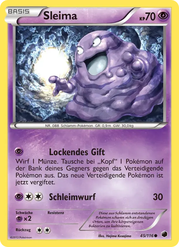 Sleima — Plasma-Frost 45 German Pokémon card