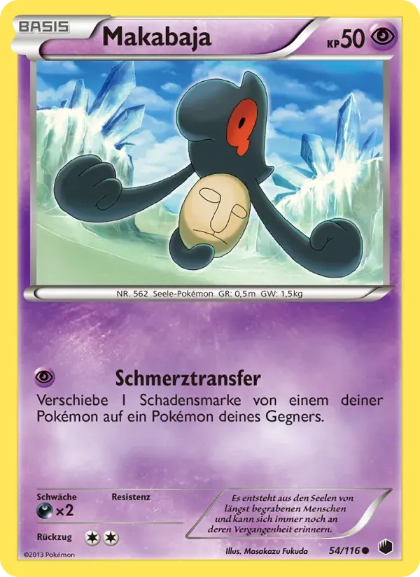 Makabaja — Plasma-Frost 54 German Pokémon card