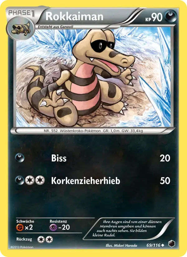 Rokkaiman — Plasma-Frost 69 German Pokémon card
