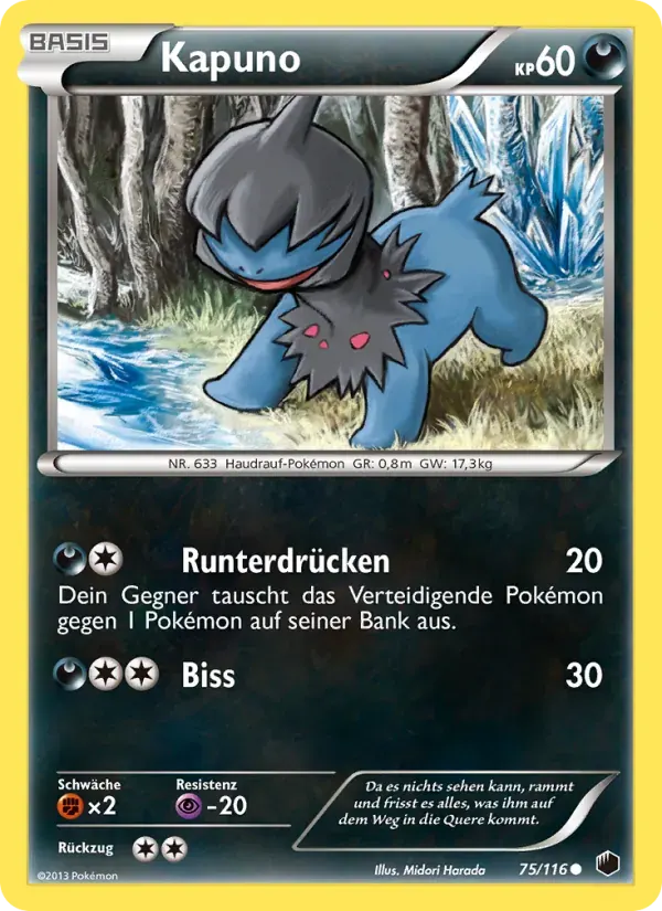 Kapuno — Plasma-Frost 75 German Pokémon card