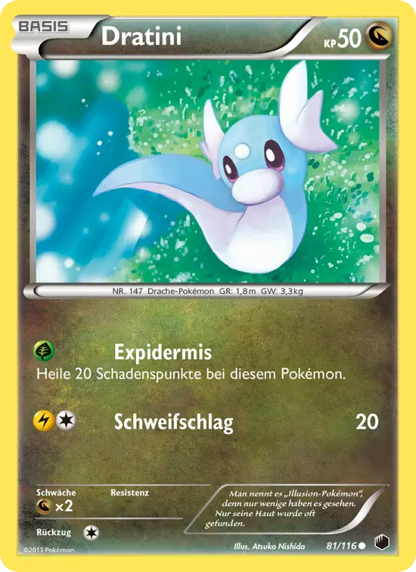 Dratini — Plasma-Frost 81 German Pokémon card
