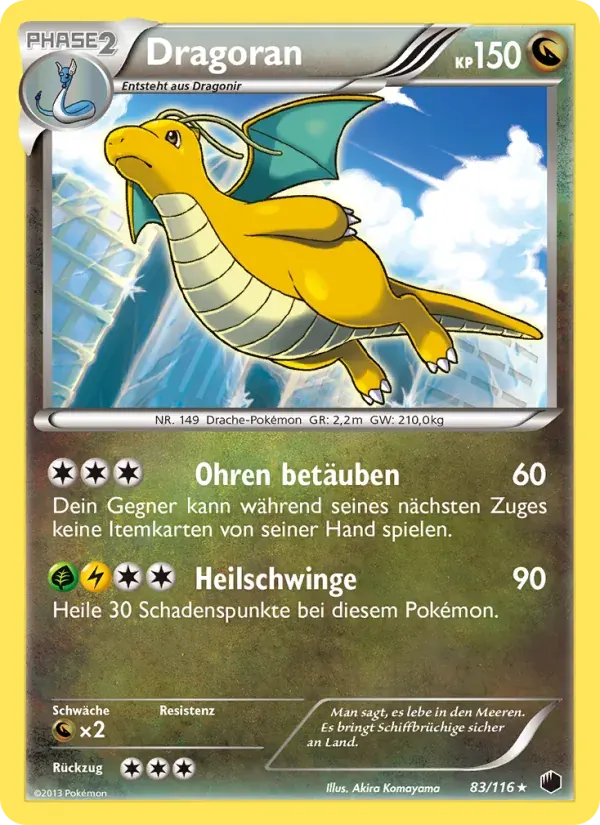 Dragoran — Plasma-Frost 83 German Pokémon card