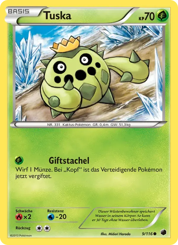 Tuska — Plasma-Frost 9 German Pokémon card