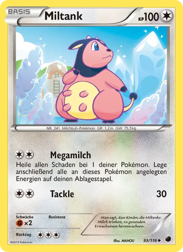 Miltank — Plasma-Frost 93 German Pokémon card