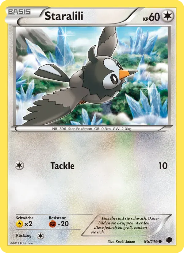 Staralili — Plasma-Frost 95 German Pokémon card