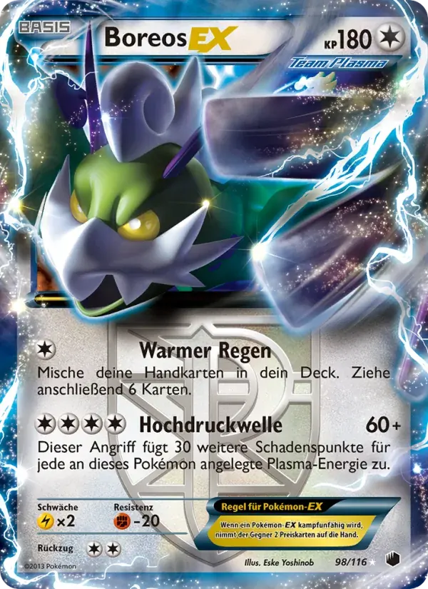 Boreos-EX — Plasma-Frost 98 German Pokémon card