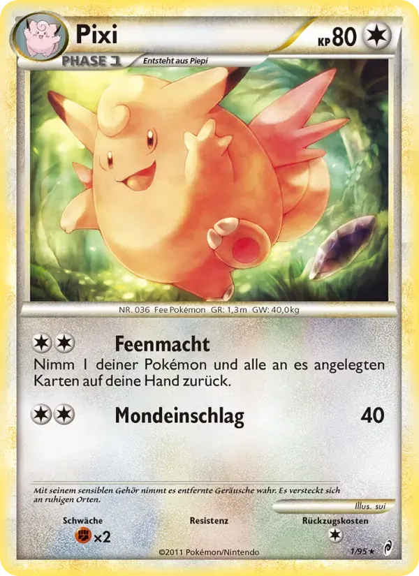Pixi — Ruf der Legenden 1 German Pokémon card