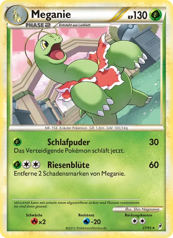 Meganie — Ruf der Legenden 27 German Pokémon card