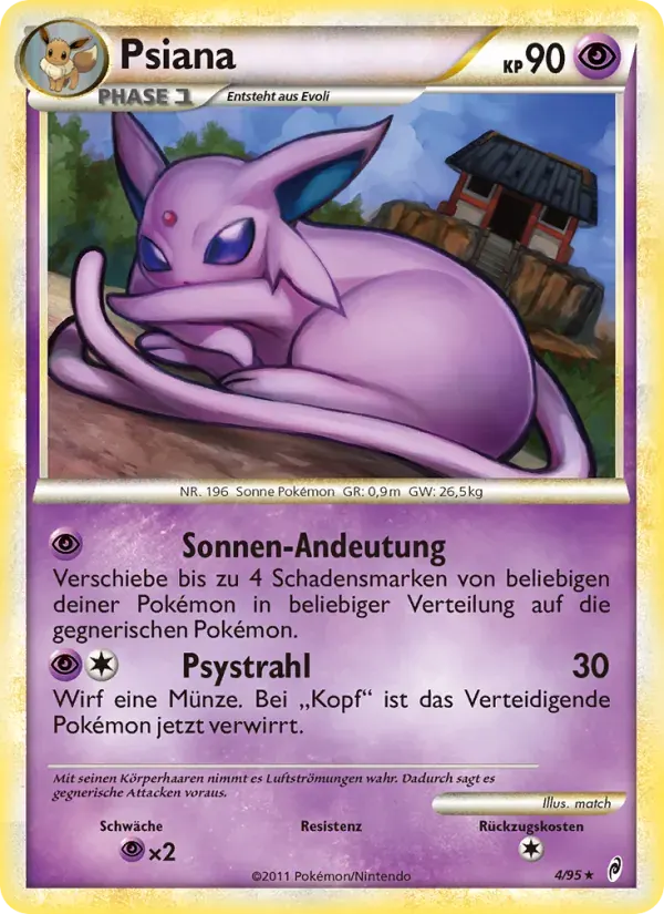 Psiana — Ruf der Legenden 4 German Pokémon card