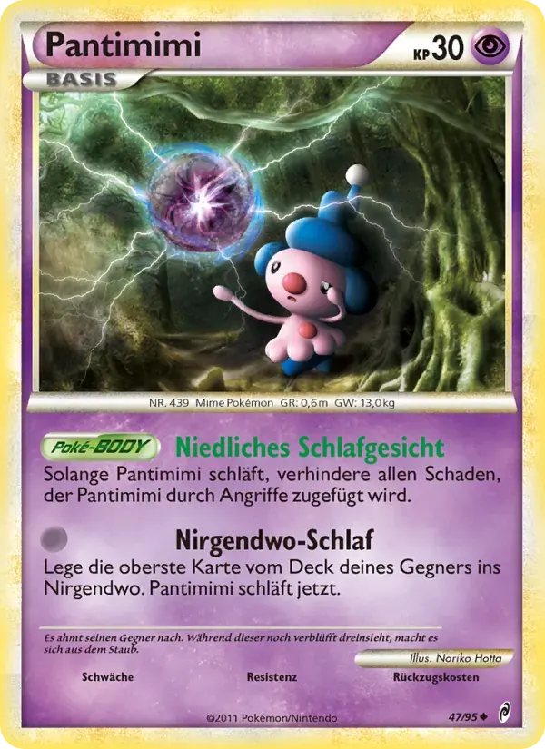 Pantimimi — Ruf der Legenden 47 German Pokémon card