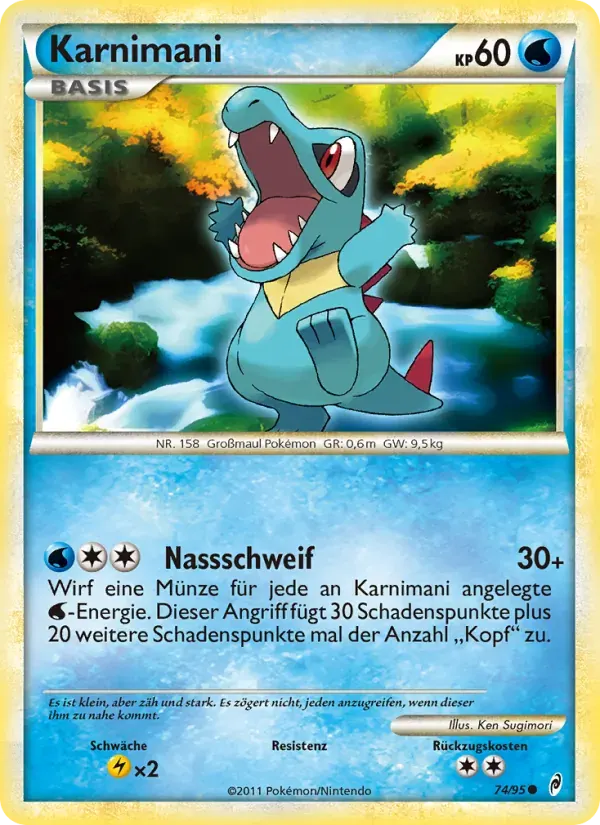 Karnimani — Ruf der Legenden 74 German Pokémon card