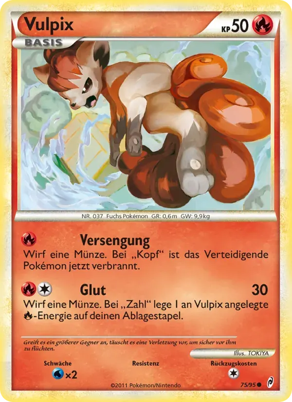 Vulpix — Ruf der Legenden 75 German Pokémon card