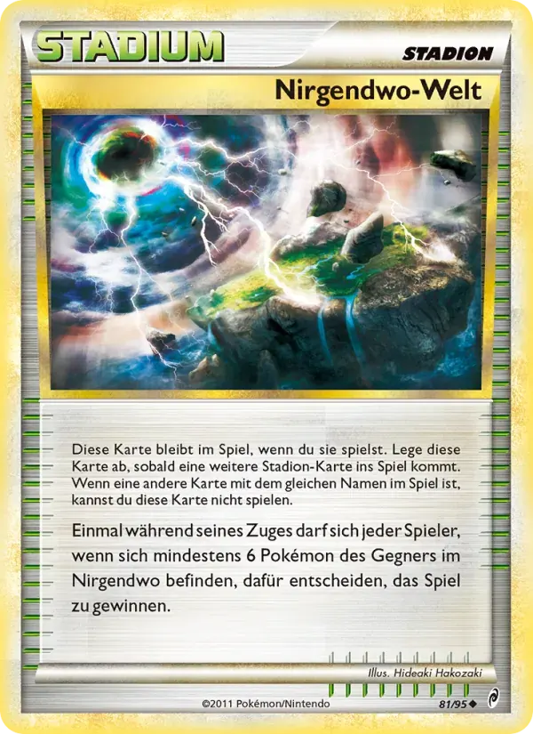 Nirgendwo-Welt — Ruf der Legenden 81 German Pokémon card