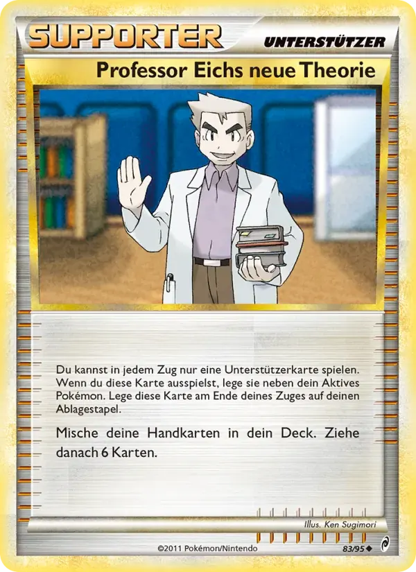 Professor Eichs neue Theorie — Ruf der Legenden 83 German Pokémon card